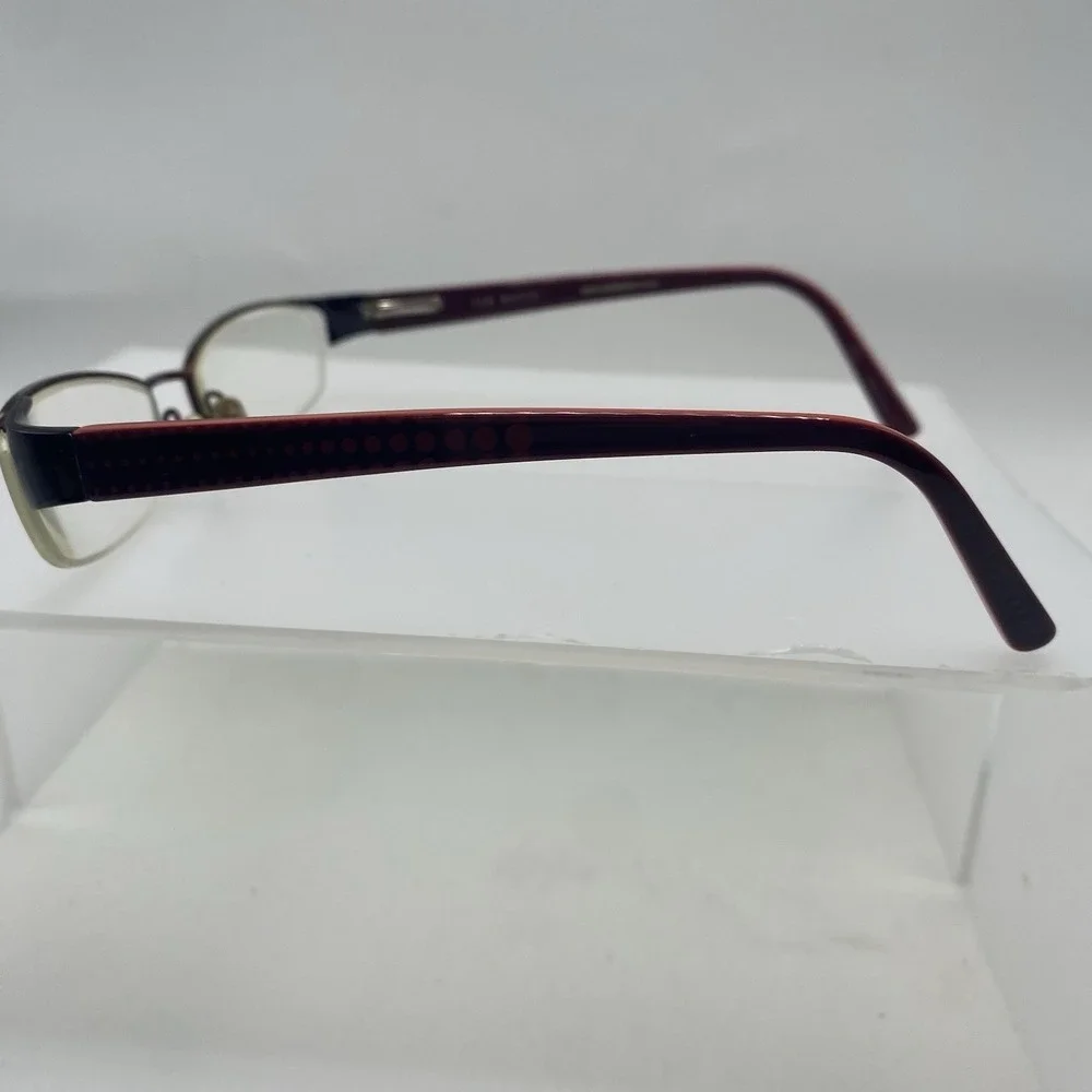 Ted Baker Eyeglasses FRAME ONLY  Topsy B150 Half Rim 52-17-135 Burgundy 539